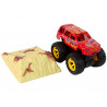 Resorak Monster Truck Pull Back drive Gumi gumiabroncsok Fém karosszéria + Fejlődő rámpa