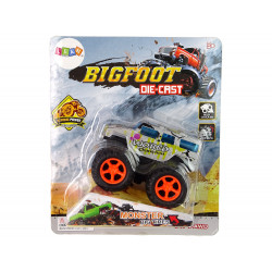 Resorak Monster Truck Pull Back drive Gumi gumiabroncsok Fém karosszéria + Fejlődő rámpa