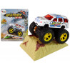 Resorak Monster Truck Pull Back drive Gumi gumiabroncsok Fém karosszéria + Fejlődő rámpa
