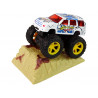 Resorak Monster Truck Pull Back drive Gumi gumiabroncsok Fém karosszéria + Fejlődő rámpa