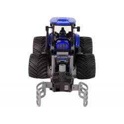 Távirányítós traktor markolókarral Kék
