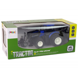 Távirányítós traktor markolókarral Kék