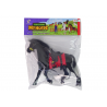Velvet Figure Black Horse Red Sadle