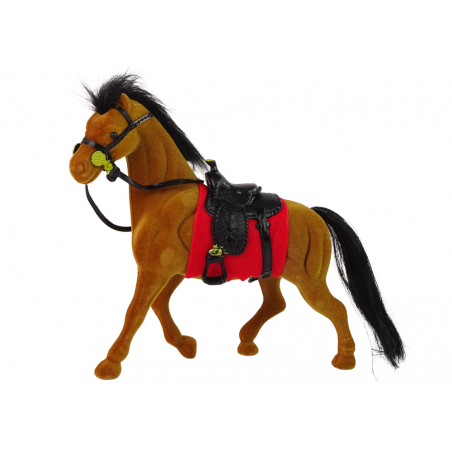 Barna Bársony Ló Piros Nyereg figura