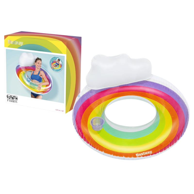 Felfújható úszógyűrű 107 cm Rainbow Bestway 43647