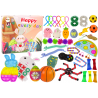 Húsvéti Fidget Toys Pop It Squishy Anti-stressz 41 részes játékkészlet.