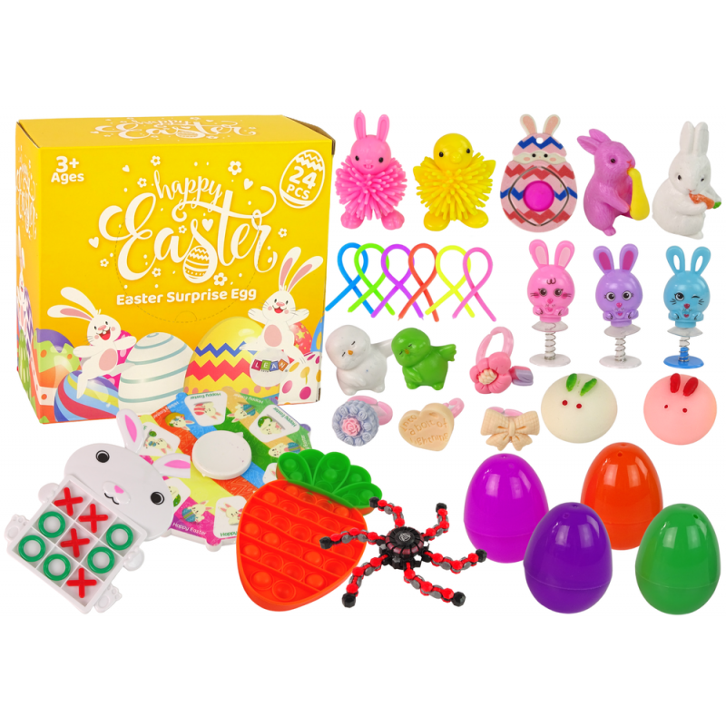 Húsvéti Fidget Toys Stresszoldó játékkészlet 24 elemből