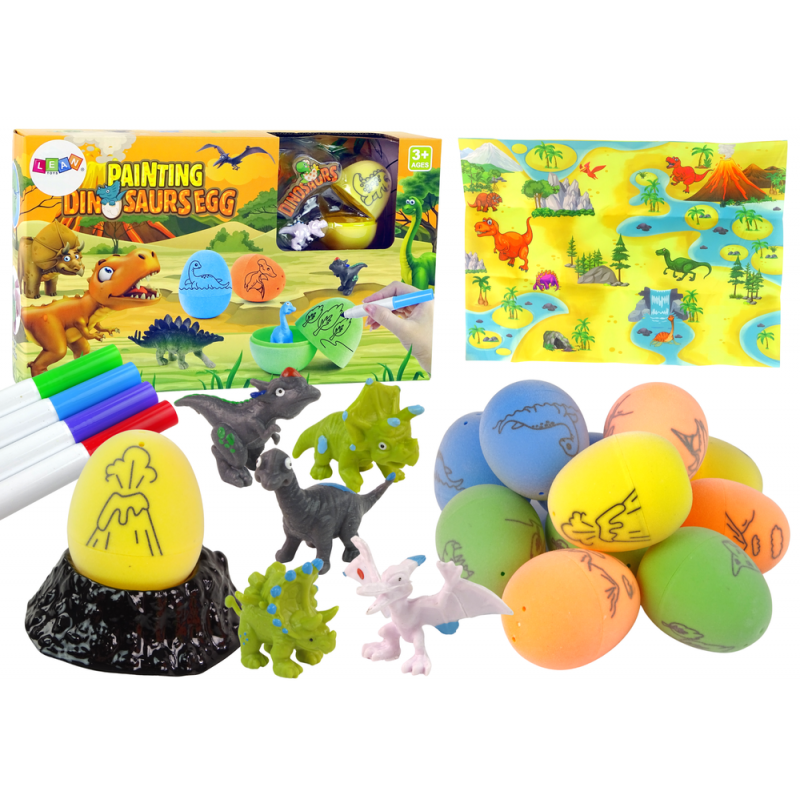 DIY tojásfestő dinoszauruszok készlet DIY tojásfestő dinoszauruszok készlet