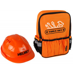 Barkácskészlet hátizsák Helmet Tools narancs színben