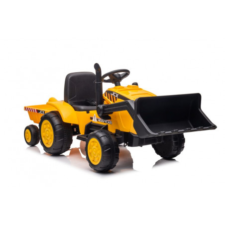 Akkumulátoros traktor pótkocsival S617 sárga