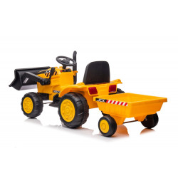 Akkumulátoros traktor pótkocsival S617 sárga