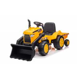 Akkumulátoros traktor pótkocsival S617 sárga