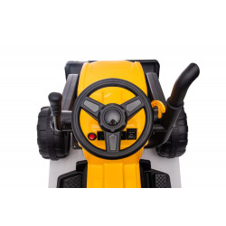 Akkumulátoros traktor pótkocsival S617 sárga