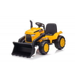 Akkumulátoros traktor pótkocsival S617 sárga