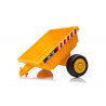 Akkumulátoros traktor pótkocsival S617 sárga