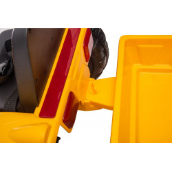 Akkumulátoros traktor pótkocsival S617 sárga