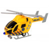 Mentőhelikopter sárga hangfényű propellerek