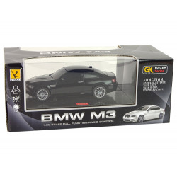 Auto R/C BMW M3 fekete távirányítós lámpák
