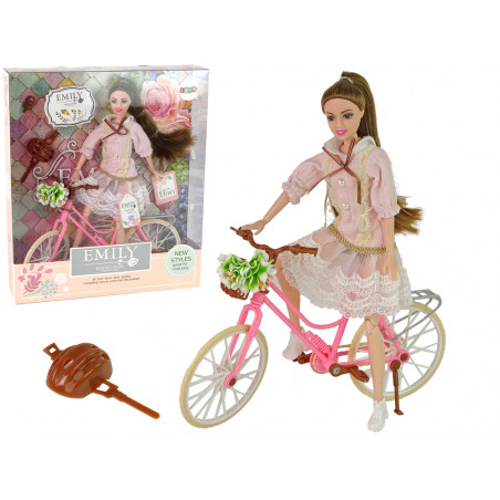 Baby Doll Emily Pink Kerékpáros sisak Virág