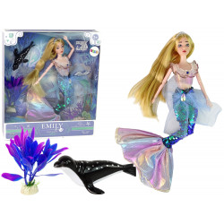 Emily the Mermaid Baby Doll zöld kiegészítők