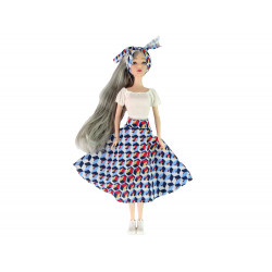 Baby Doll Emily szürke hajú cica hinta