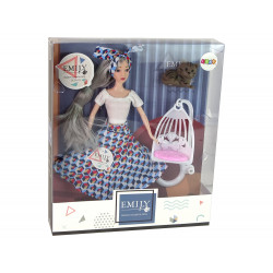 Baby Doll Emily szürke hajú cica hinta