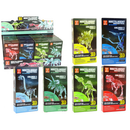 Világító, összeszerelhető dinoszaurusz csontváz