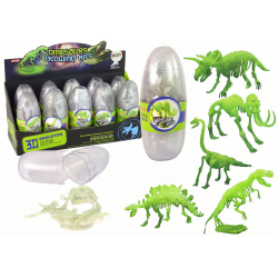 Sötétben világító 3D csontváz Mamut dinoszauruszok tojásban