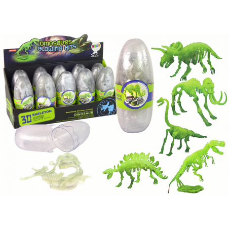 Sötétben világító 3D csontváz Mamut dinoszauruszok tojásban