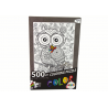 Rejtvények színezéséhez 500 Elements Bagoly