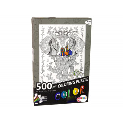 Colors Puzzle 500 Elephant