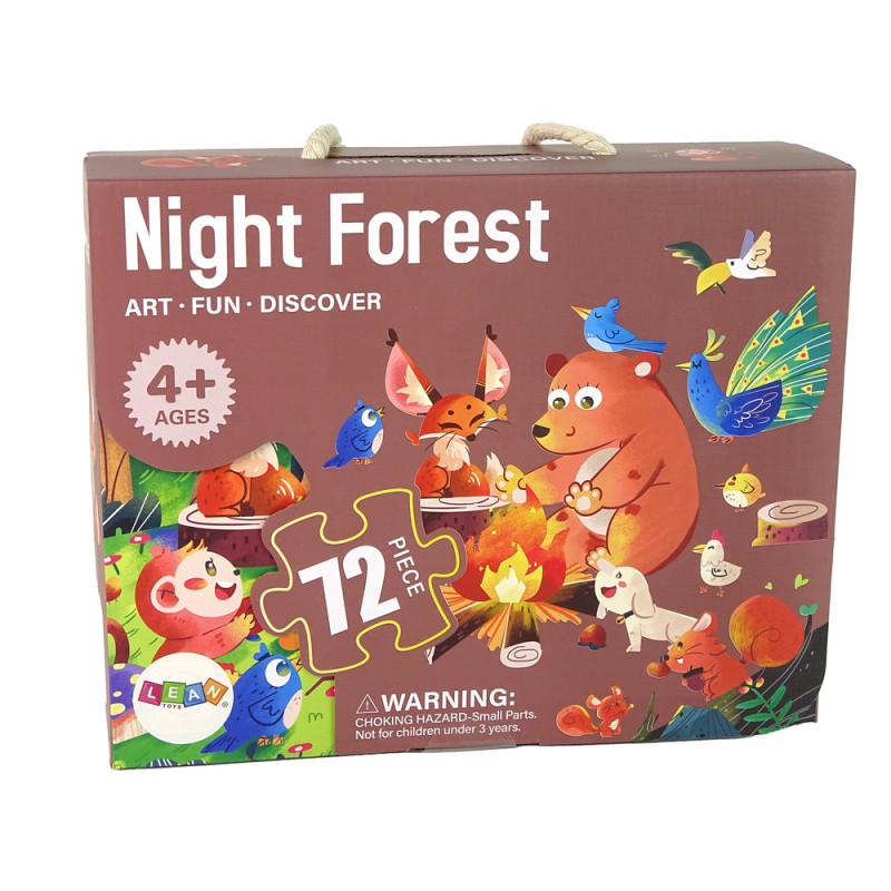 Puzzle gyerekeknek Erdei állatok Puzzle 72 Elem