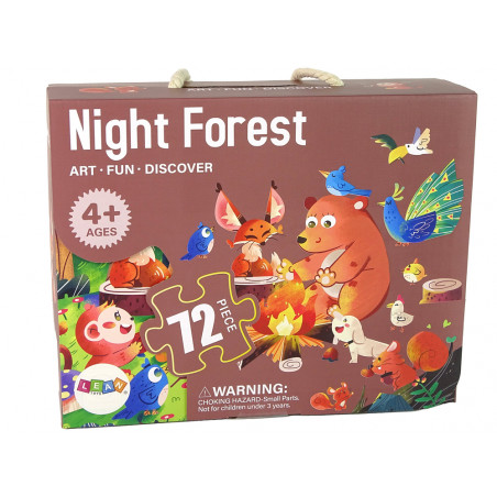 Puzzle gyerekeknek Erdei állatok Puzzle 72 Elem