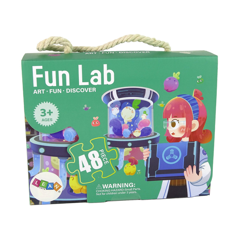 Rejtvények gyerekeknek Laboratóriumi Jigsaw Puzzle 48 elemből.