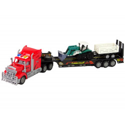 Járműkészlet Red Truck 60 cm + kotró pótkocsival Távirányítható R/C