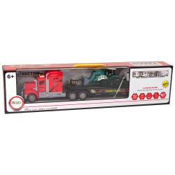 Járműkészlet Red Truck 60 cm + kotró pótkocsival Távirányítható R/C
