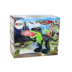 Dinosaur Breathes Fire Steam Lights Akkumulátor zöld
