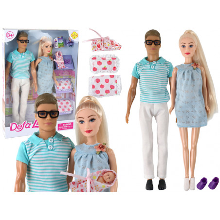 Baba család fiú lány szőke haj terhesség