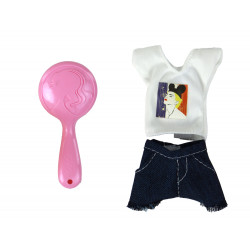 Gyermek baba Hosszú Szőke Haj Fürdőköpeny Rózsaszín Kád Fürdőszoba