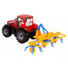 Piros traktor gereblye dörzshajtással