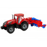 Piros traktor eke súrlódó meghajtással
