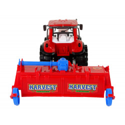 Piros traktor eke súrlódó meghajtással