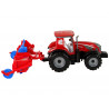 Piros traktor eke súrlódó meghajtással