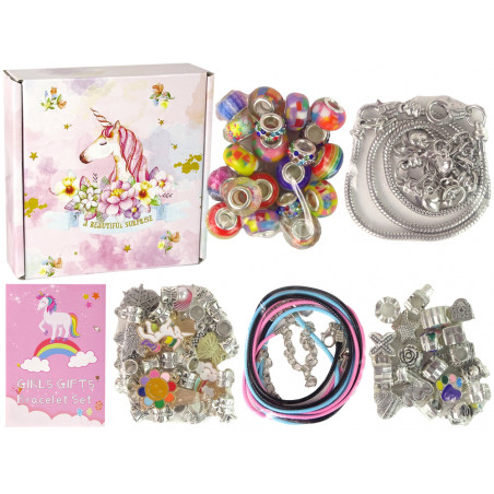 DIY Charms Unicorn karkötő készlet