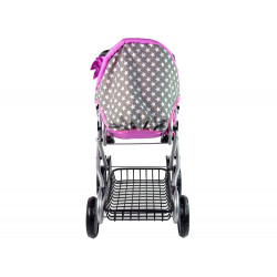 Babababa babakocsi 2 az 1-ben hordtáska Pink Stars