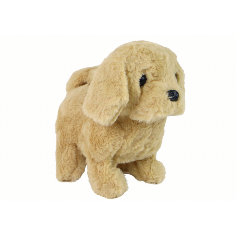 Sétáltató kutya interaktív játék Barking Beige