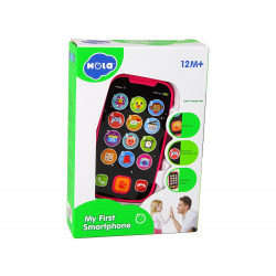 Okostelefon Touch Phone for Babies Sound Pink