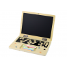 Fából készült tábla laptop kréta