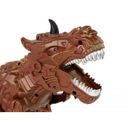 Távirányítós dinoszaurusz gőzprojektor barna