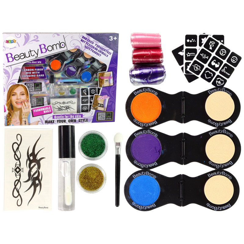 3 az 1-ben Set Tattoos Hajfestékek kiemelése